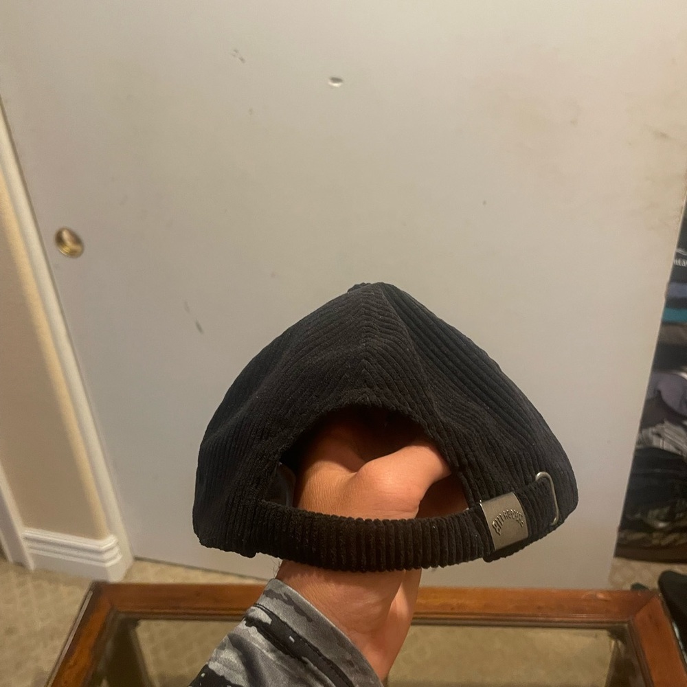Billabong Black Corduroy Hat with Pink Embroidery - Picture 3 of 7